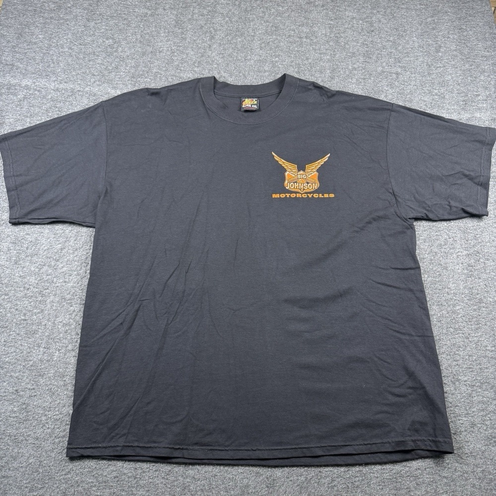 VTG Big Johnson Motorcycle Shirt Men 2XL If You Can Read This The B Fell Off